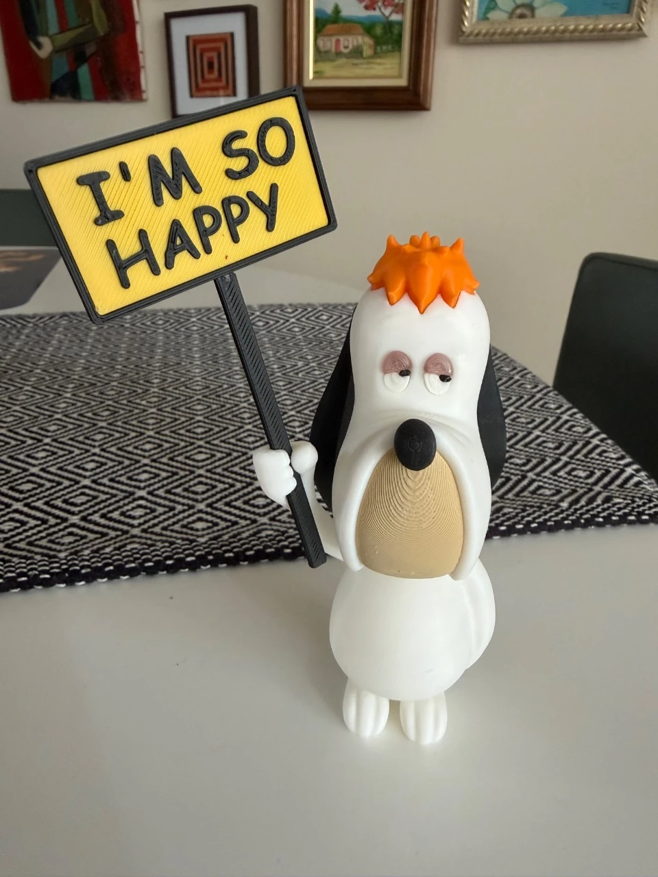 Droopy the dog figurine 3d print